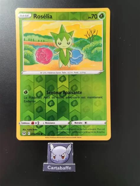 CARTE POKÉMON ROSÉLIA 014 196 Reverse EB11 Origine Perdue NEUF EUR 1 85