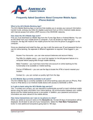 Fillable Online Frequently Asked Questions About Consumer Mobile Apps