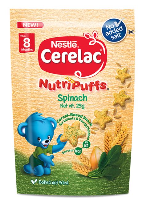 Nestl Cerelac Healthy Snacks Nutripuffs Spinach Parenteam