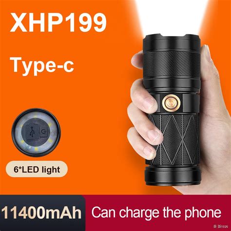 Newest Xhp Rechargeable Flashlight Led Torch Light Usb Powerful