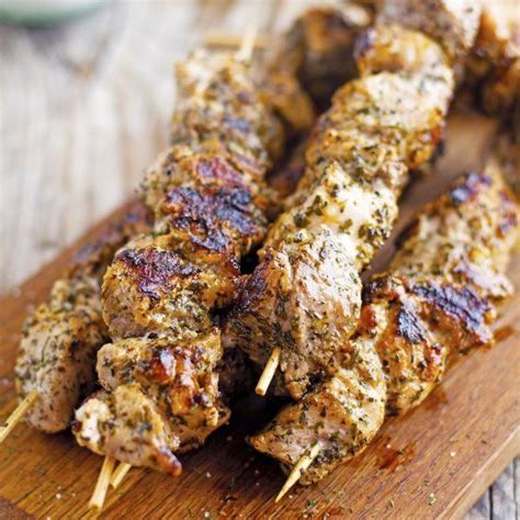 Classic Souvlaki Kebabs Perfect Tender And Juicy Pork On A Stick