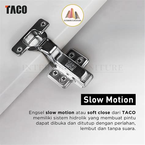 Jual Engsel Lemari Engsel Sendok Mm Slow Motion Taco Et Hydraulic