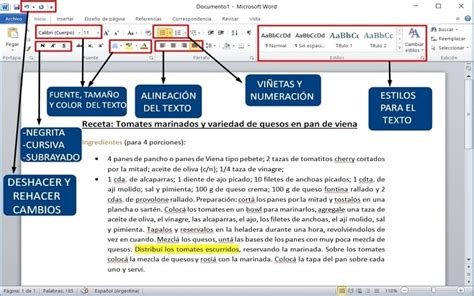 Guía para usar Microsoft Word 3 editar un texto Mayores Conectados