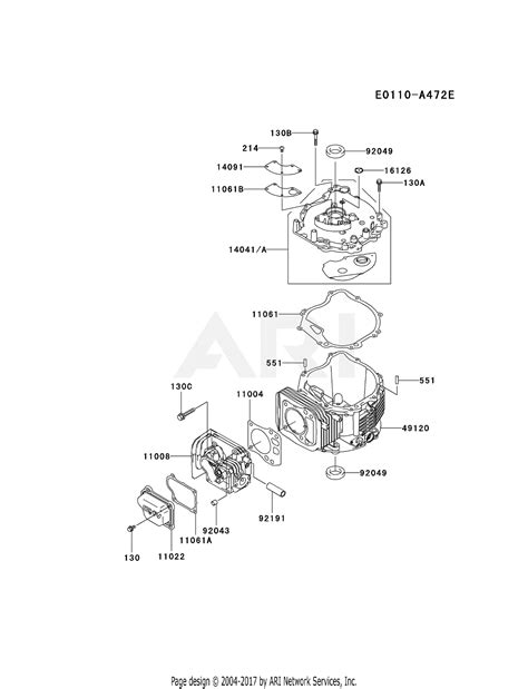 Kawasaki Fj V As Stroke Engine Fj V Parts Diagram For Cylinder