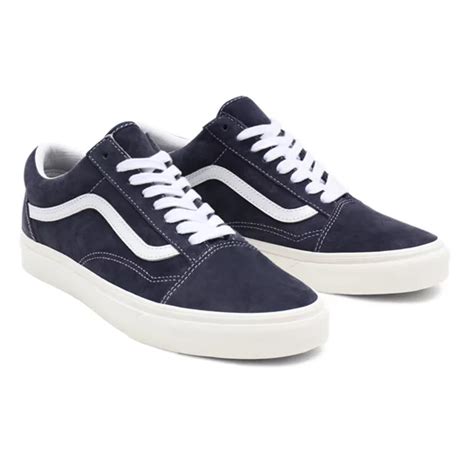 Pig Suede Old Skool Shoes Blue Vans