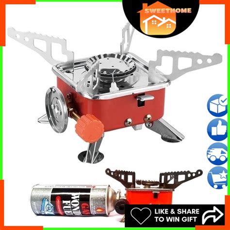 EcoSport Camping Gas Stove Powered Portable Card Type Stove Free