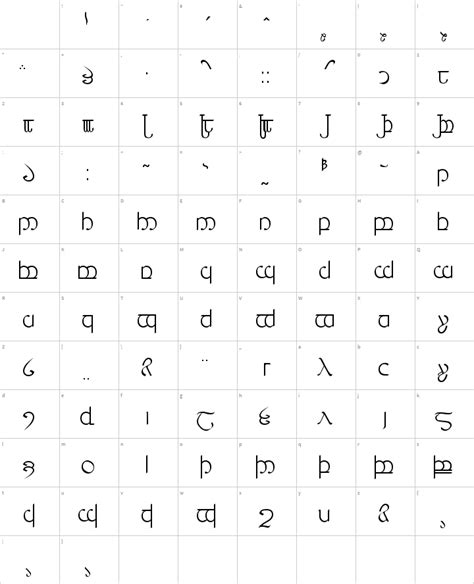 Tengwar 3 4 5 Font Zillion