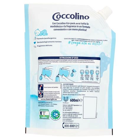 Coccolino Delicato Soffice Ammorbidente Concentrato Co Pack Ml