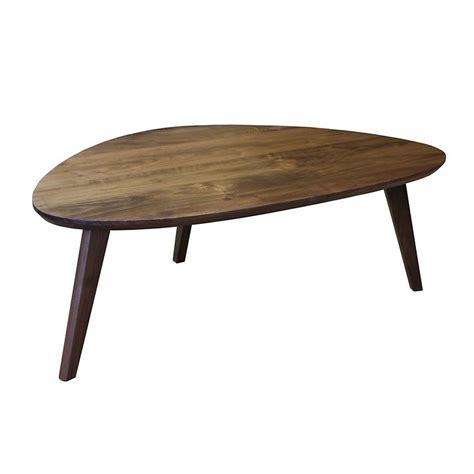 Table Basse Vintage En Noyer Naturel Massif Camif Fr Table Basse