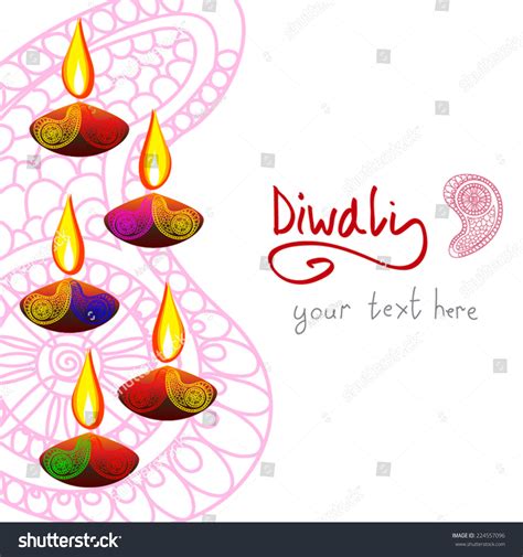 Beautiful Vector Diwali Background Diya Oil Stock Vector (Royalty Free) 224557096 | Shutterstock