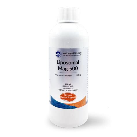 Liposomal Magnesium 500mg 200ml Bottle Naturopathic Care International