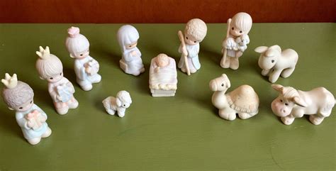 Vintage Precious Moments Nativity Set Including Mini Nativity Additions ...