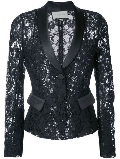 Alexis Lace Embroidered Blazer In Black Modesens Womens Fashion Blazer Fashion Outfits