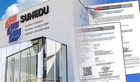 SUNEDU Más de 377 mil constancias de