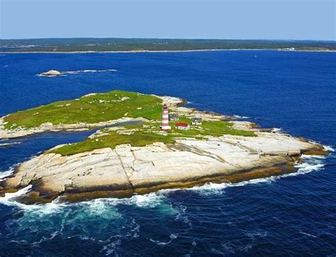 Aerial image of Sambro Island