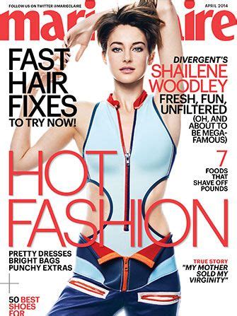 Shailene Woodley Interview Marie Claire April Cover Shailene Marie