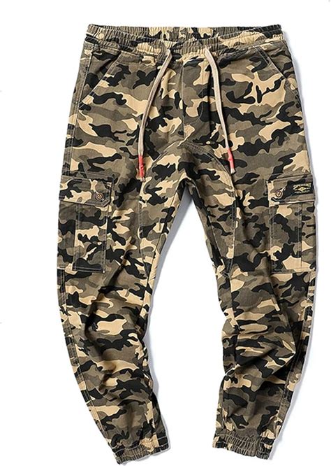 GUOYUXIAO Pantalones Vaqueros De Camuflaje Para Hombre Estilo