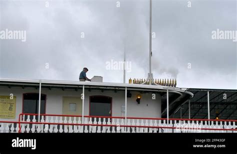 Detail Of The Calliope Player At The Steamboat Natchez New Orleans Usa