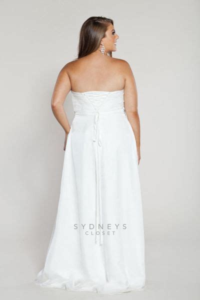 Sydneys Closet Sc5018 Plus Size Informal Wedding Dress French Novelty