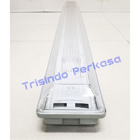 Kap TL T8 LED 2x36 Waterproof IP65 120cm Rumah Lampu Housing Outdoor