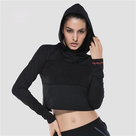 Women Yoga Shirts Quick Drying Long Sleeve Gym Clothes Fitness Yoga