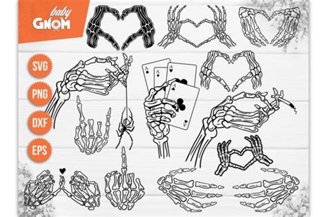 Skeleton Hands SVG Skull Skeleton Hand Graphic By BabyGnom Creative