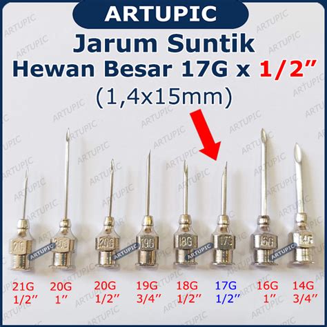 Jarum Suntik 17G Setengah Inch