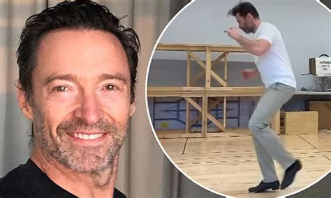 Hugh Jackman Shows Off His Tap Dancing Skills As He Rehearses For