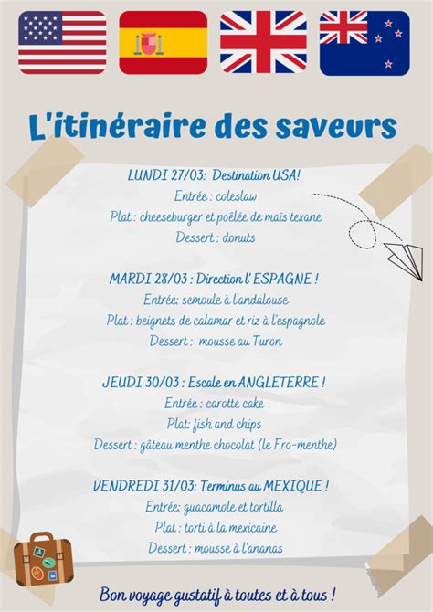 Affiche SI menu cantine Collège Fromente Saint François