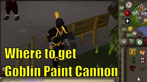 Where To Get A Goblin Paint Cannon In Osrs Youtube