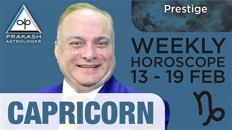 Capricorn Weekly Horoscopes Video For Th February Preview