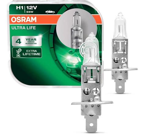 Lâmpada Halógena Osram Ultra Life H1 3200k 55w 12v Par Mercado Livre