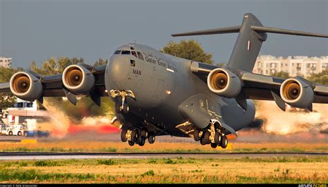 A Man Qatar Amiri Air Force Boeing C A Globemaster Iii At Warsaw