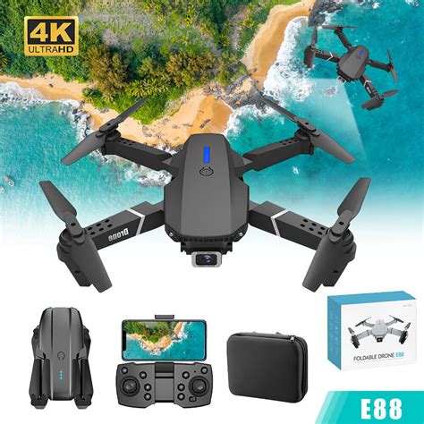 Drone With 4k Dual Hd Camera Foldable Drone Wifi Fpv Live Video Rc Quadcopter Mini Drone 360