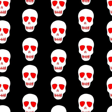 Skull pattern. White skull on a black background 3794347 Vector Art at Vecteezy