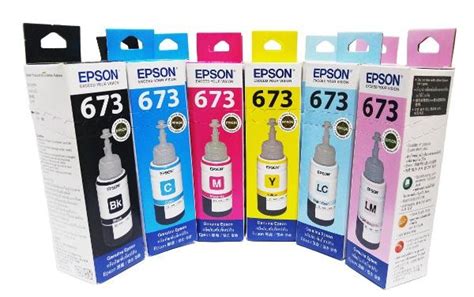 Jual TINTA EPSON 673 BK C M Y LC LM ORIGINAL 100 Jakarta