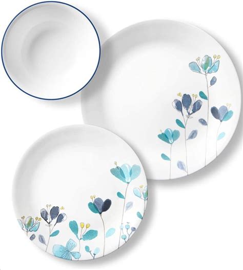 Corelle 12-Piece Dinnerware Set Service for 4, Chip Resistant, Glass ...