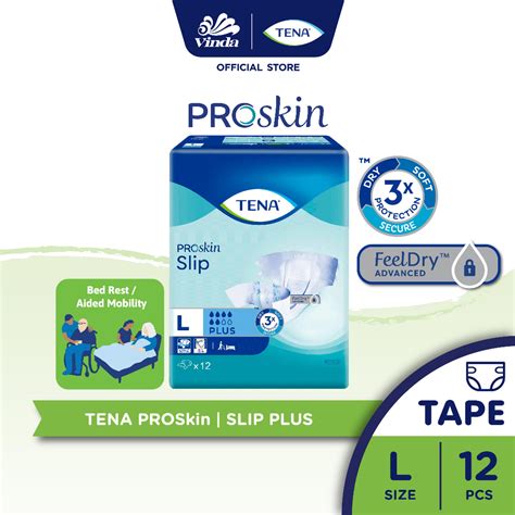 TENA PROskin Slip Plus Adult Diaper M12s L12s Shopee Malaysia