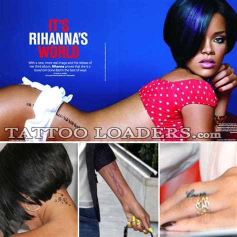 rihanna tattoos - thephototheory