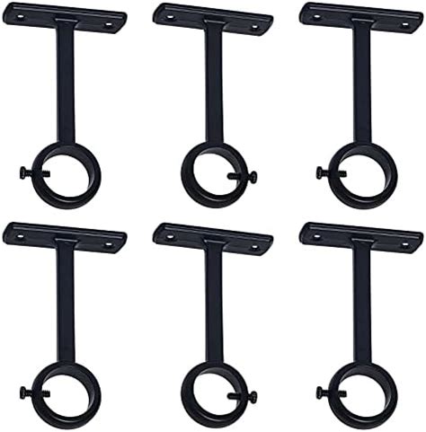 Amazon Hojlkld Ceiling Mount Curtain Rod Brackets Heavy Duty