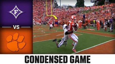 Furman Vs Clemson Condensed Game Acc Football Win Big Sports