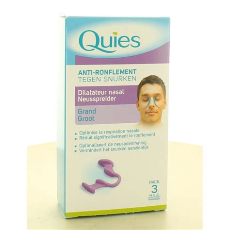 Quies Anti Ronflement Dilatateur Nasal Grand