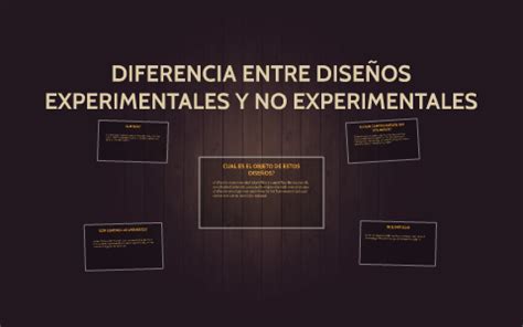 Diferencia Entre Dise Os Experimentales Y No Experimentales By Maria