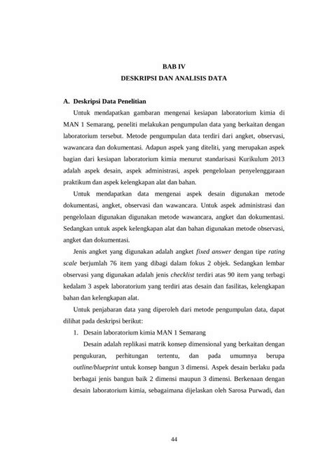 Pdf Bab Iv Deskripsi Dan Analisis Data A Deskripsi Data Eprints