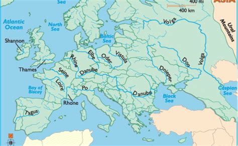 Major Rivers In Europe Map World Map Otosection