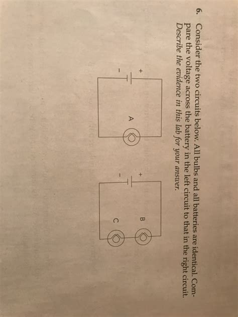 Solved Consider The Two Circuits Below All Bulbs And All Chegg