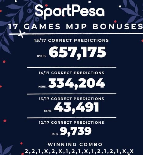 SportPesa Mega Jackpot Result And Bonuses For 13 14 15 16 17 Games Pro