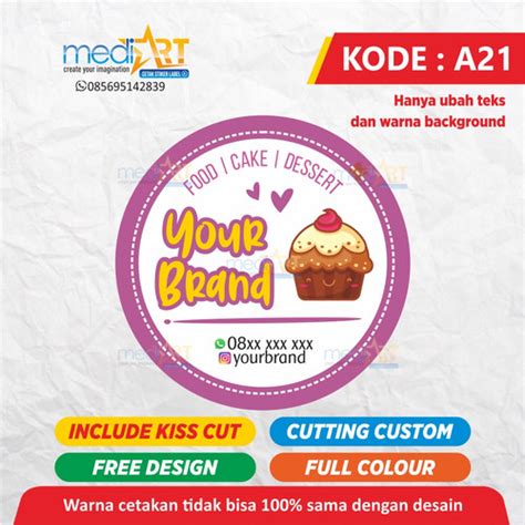 Detail Stiker Label Contoh Desain Stiker Cookies Koleksi Nomer