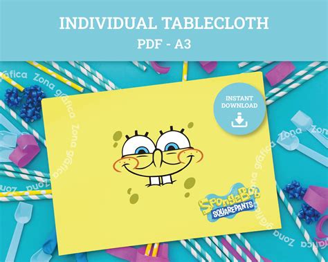 Kit Imprimible Bob Esponja Individuales Bob Esponja Bob Esponja PDF