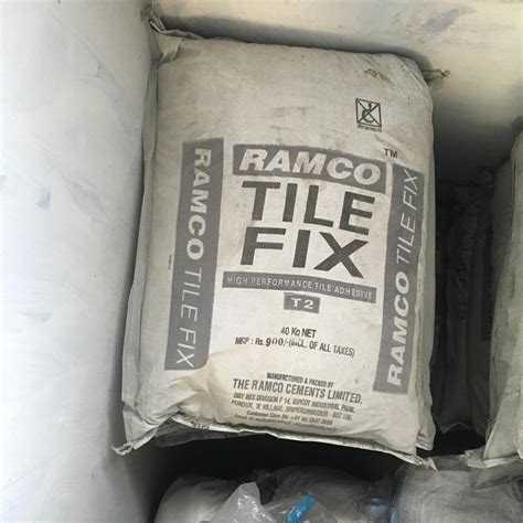 For Tile On Tile Ramco Cement Limited Ramco Tile Fix Adhesive